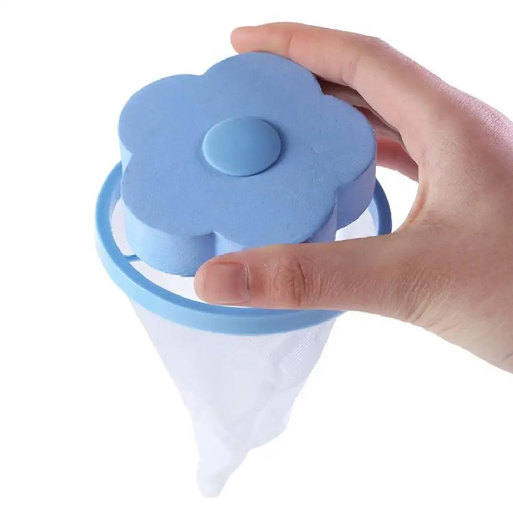 

Household Reusable Washing Machine Floating Lint Mesh Bag Hair Filter Net Pouch 40FP20