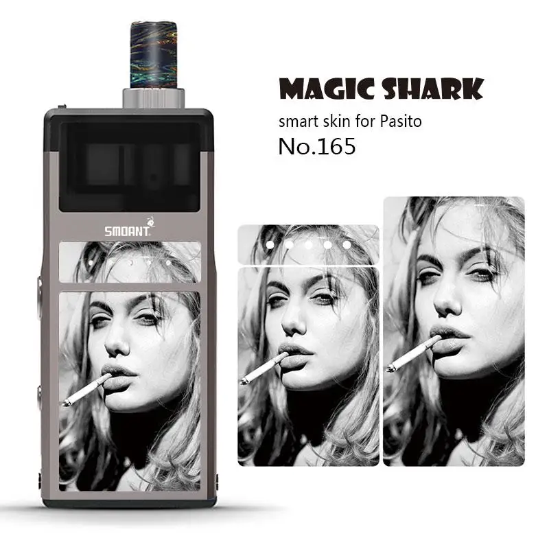 Magic Shark V-Vendetta Julie Snake Skull американский флаг ПВХ стерео мягкая наклейка для Pasito Пленка чехол для Smoant Pasito 149-169 - Цвет: 165