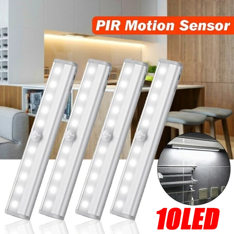 

New 10 LED Wireless Motion Sensor Light Infrared Induction Lamp Super Bright Light