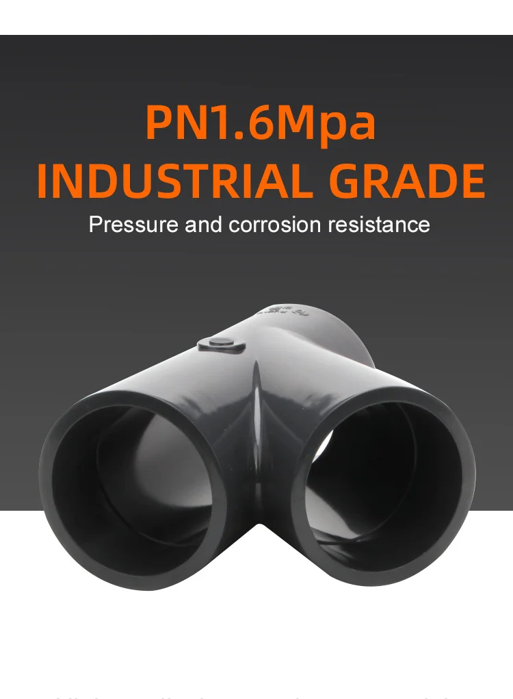 conexão de tubulação de drenagem de água igual din padrão plástico upvc skew pvc wye graus tee