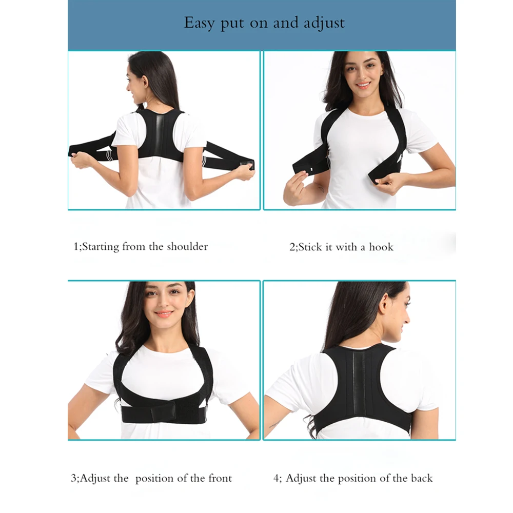 HKJD Posture Corrector for Men Women child Back Posture Brace Clavicle Support Stop Slouching Hunching Adjustable Back Traine