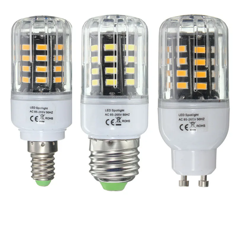 E14 E27 GU10 Светодиодная лампа для кукурузы лампада 3 Вт 40 SMD 5736 энергосберегающая Ampoule