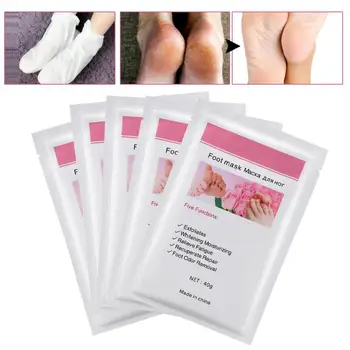 

5pcs of Pack Moist Foot Exfoliation Removal Moisturizing Mask Dead Skin Removal Foot Care