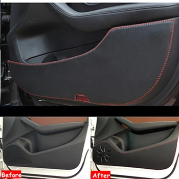 

Sinjayer Microfiber leather Car Door Anti-Kick Pad Door Protection Cover Stickers Side Film For Jaguar XF 2008 2009 2010-2018