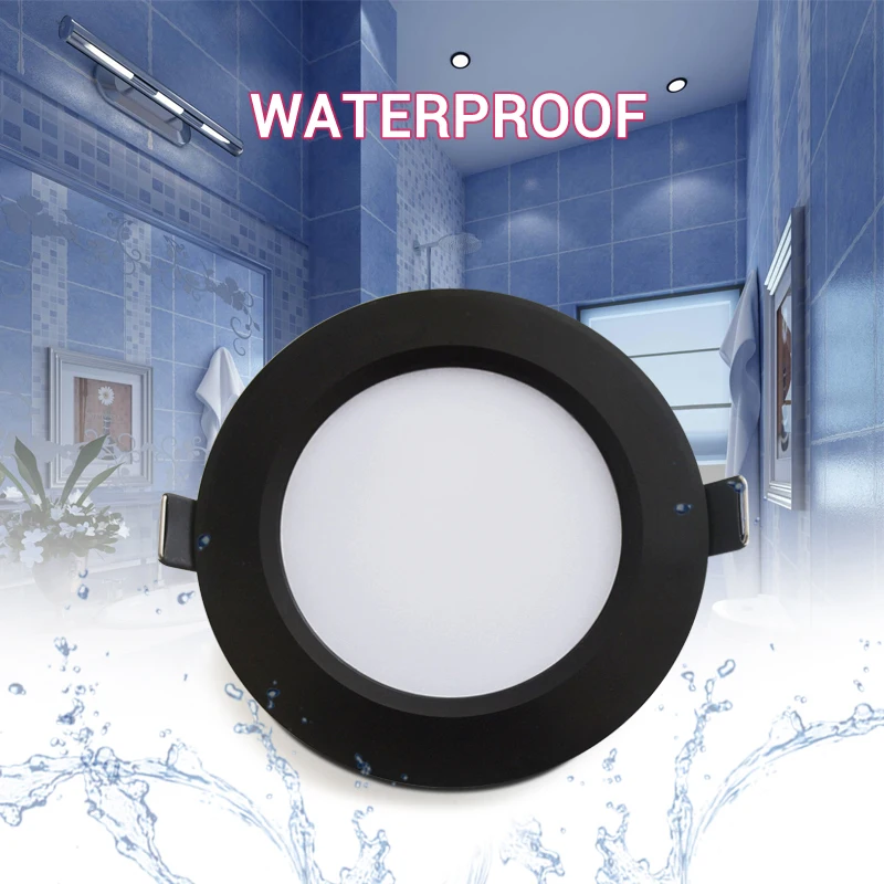 LED Downlight Waterproof IP65 3W 5W 7W 9W 12W 15W Warm Natural Cold White Spot Lamp AC 220V 230V 240V Indoor Lighting led downlight,recessed ceiling spotlight,ceiling lamps