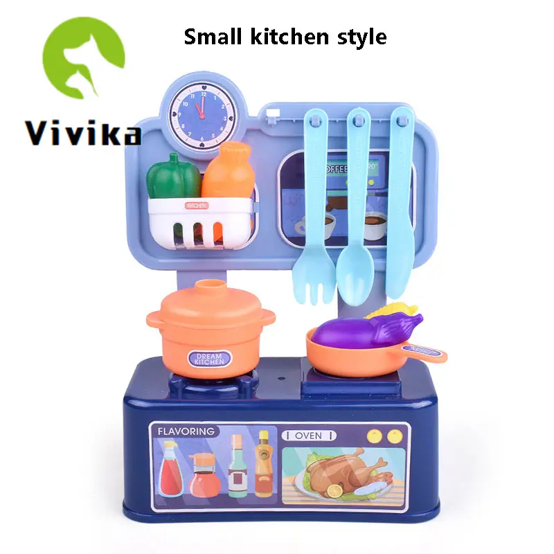 Children Toy 1 Set Role Play Mini Simulation Kitchenware Tableware Cookware Little Kitchen Cooking House Toy Children