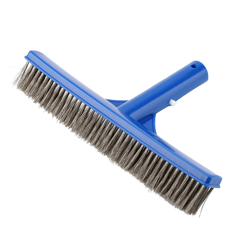 Camidy 10in Swimming Pool Ground Steel Brush Bottom Walls Cleaning Supplies for Pond Spa Hot Spring Camidy 10in Swimming Pool Ground Steel Brush Bottom Walls Cleaning Supplies for Pond Spa Hot Spring