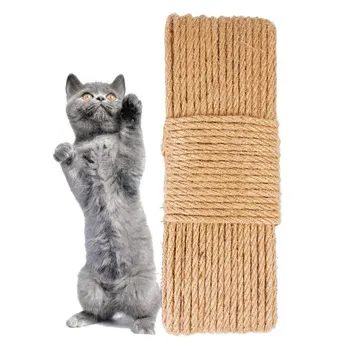

Sisal Rope Cat Tree DIY Scratching Pillar Toy Cat Climbing Frame Replacement Twisted Rope Desk Legs Binding Cord for Cat