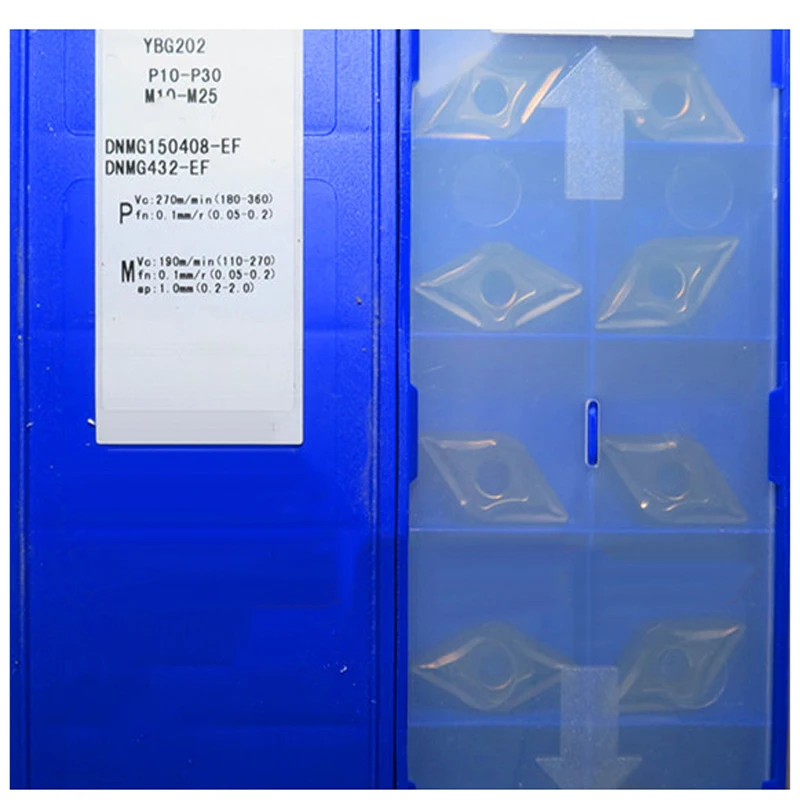 

Original DNMG150404-EF DNMG150408-EF DNMG150604-EF YBG202 DNMG 150404 150408 150604 Carbide Inserts for Steel & Stainless