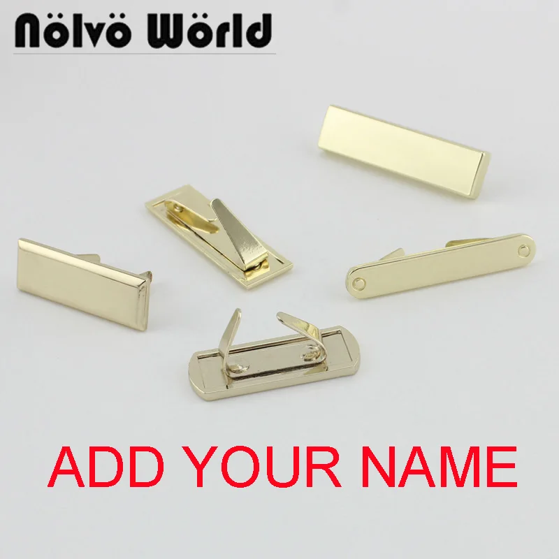 Labels-Tag Laser Metal Purse Handmade 10-50pieces Engrave-Your-Brand Sew-Bags on Crafts