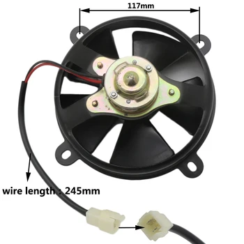 

Black Cooling Fan 6 Inch Radiator Buggy Thermo Trial Dirt Bike Durable