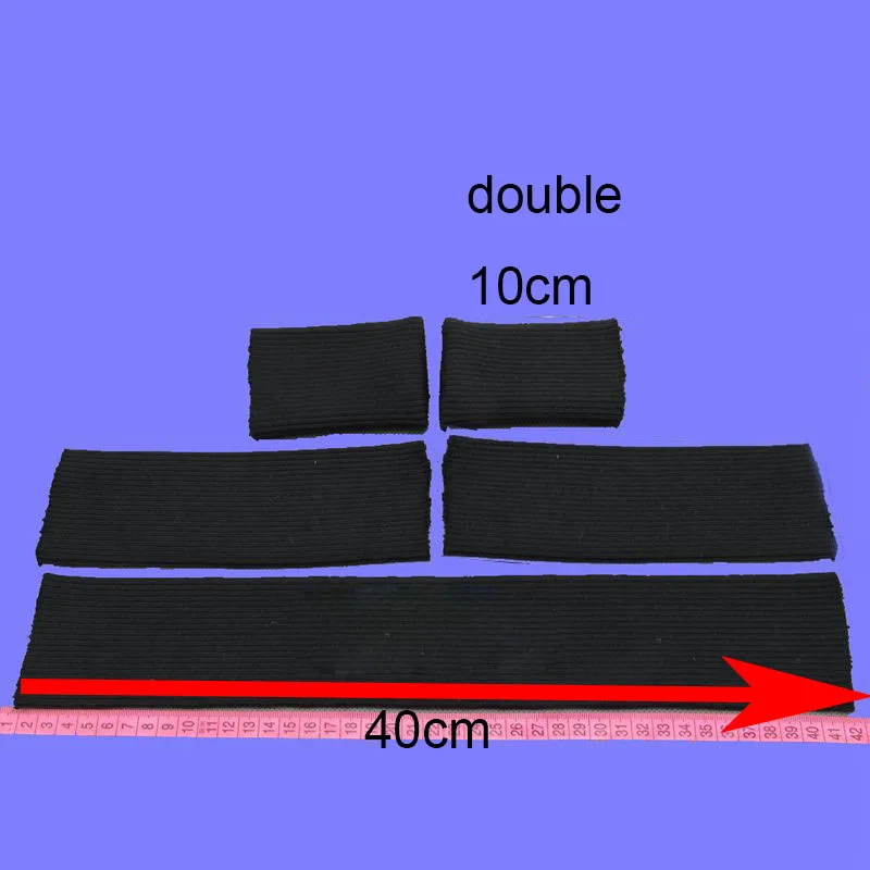 Высококачественная эластичная трикотажная манжета в рубчик, одежда с отделкой, куртка, пальто из хлопка, эластичные толстые запонки, бесшовные вязаные ребра длиной 40 см