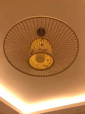 Китай ретро деревянные лампы подвесной светильник Лофт домашняя внутренняя отделка бамбуковый деревянный подвесной светильник комнатная Подвесная лампа