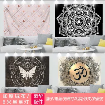 

New Mandala Flower Background Cloth Fashion Home Atmosphere Decoration Products Nordic Style Living Room Bedroom Tapestry