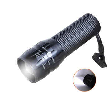 

Mini LED Flashlight 3 Lighting Mode Waterproof Torch Telescopic Zoom Stylish Portable For Night Lighting Use AAA Battery