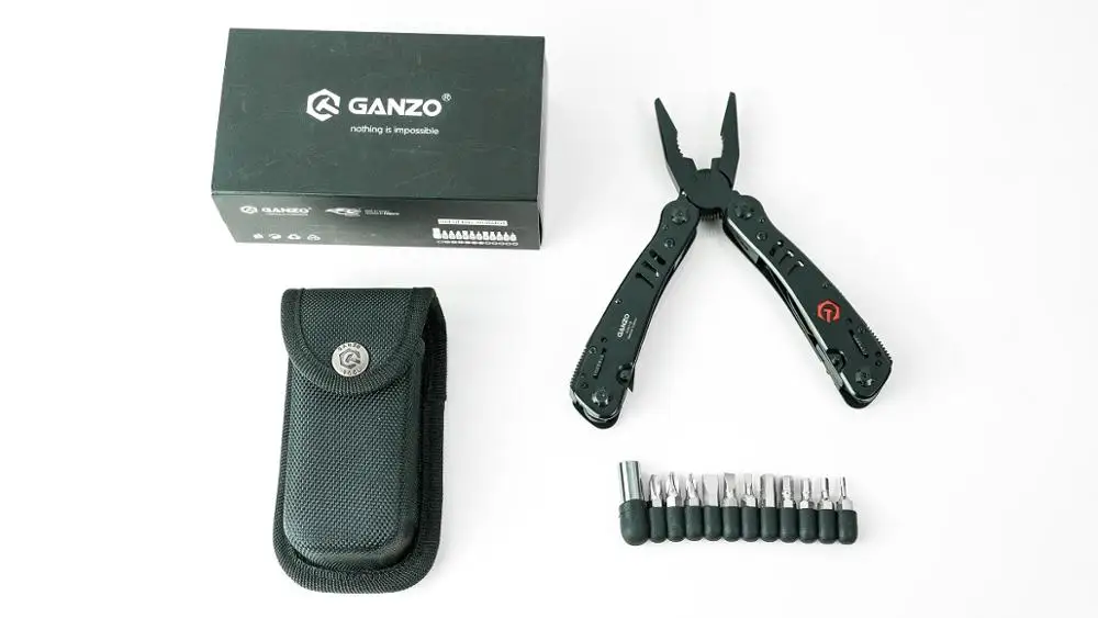 Ganzo черный G301 G301B многофункциональные складные плоскогубцы на открытом воздухе портативные походные кусачки для проводов устройство для снятия изоляции с провода наборы ручных инструментов