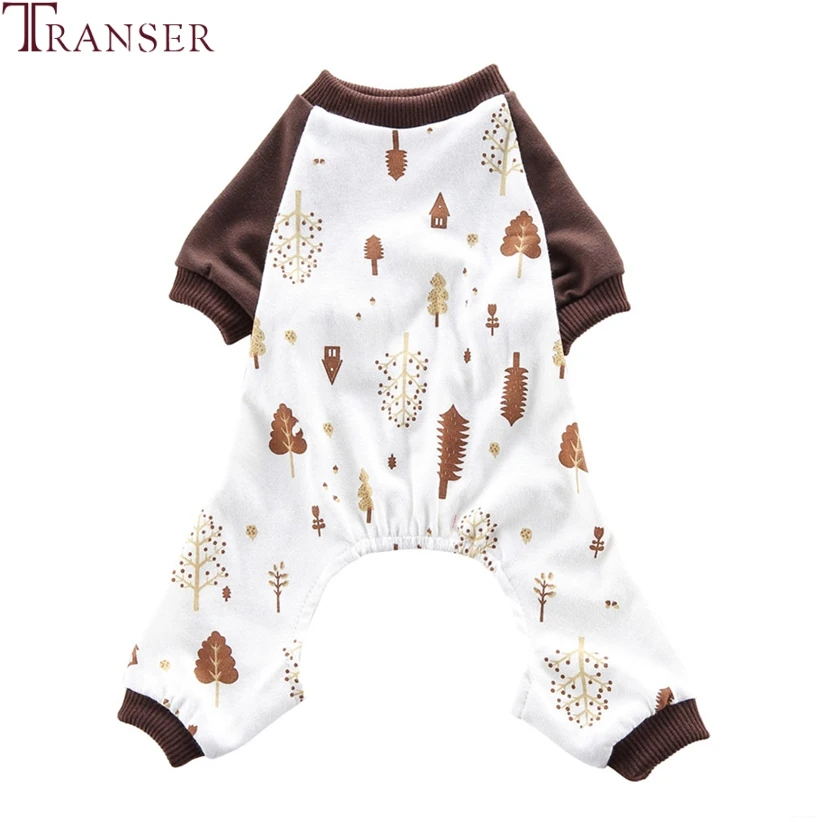 

Transer Cartoon Print Small Dog Sleepwear Cotton Pet Clothes Indoor Home Wear Puppy Jumpsuit Tracksuit Drop Shipping 908