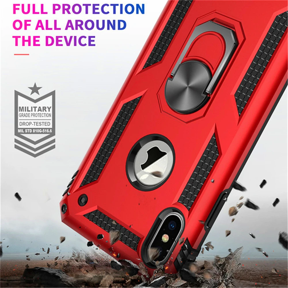 Противоударный армированный Чехол держатель для iPhone 12 mini 11 Pro Max XR XS SE 2020 чехол
