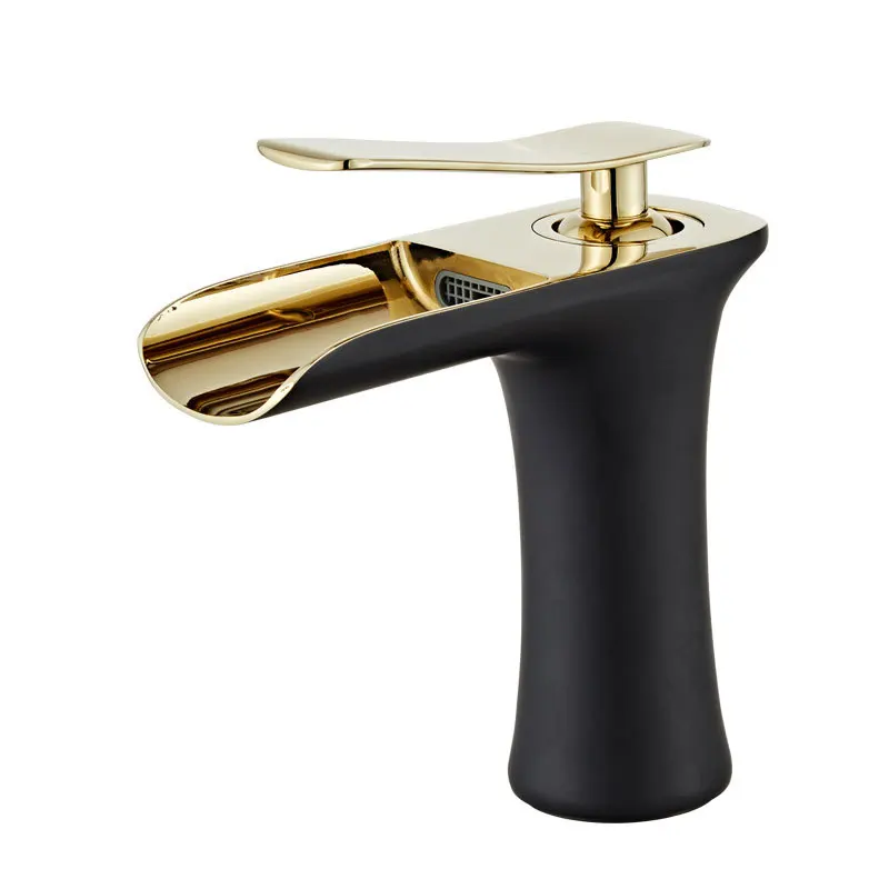 

Cross Border for Basin Faucet Copper Plated Grilled White Paint Washbasin Leading Heightening Table Basin Faucet Hot And Cold Fa