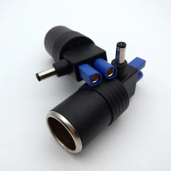 

10pcs DC 5.5m×2.1mm Male to Car Cigarette Lighter Socket Mini XT60 CLA EC5 Female Connector Adapter for car jump starter dvr gps