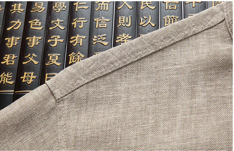 SHENG COCO Hanfu мужской Традиционный китайский национальный костюм хлопок человек с коротким рукавом для отдыха рубашка ушу костюмы вышивка Taiji одежда