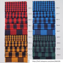 Хлопок 50-х пряжа окрашенная равнина переплетения ничего упругой клетчатой ткани досуг мужской костюм-платье рубашка подкладка