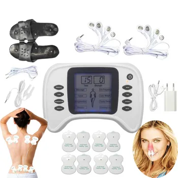 

russian Tens EMS machine Stimulator Full Body Relax Muscle Therapy Neck Massager Back foot shoes Pulse tens Acupuncture rhinitis