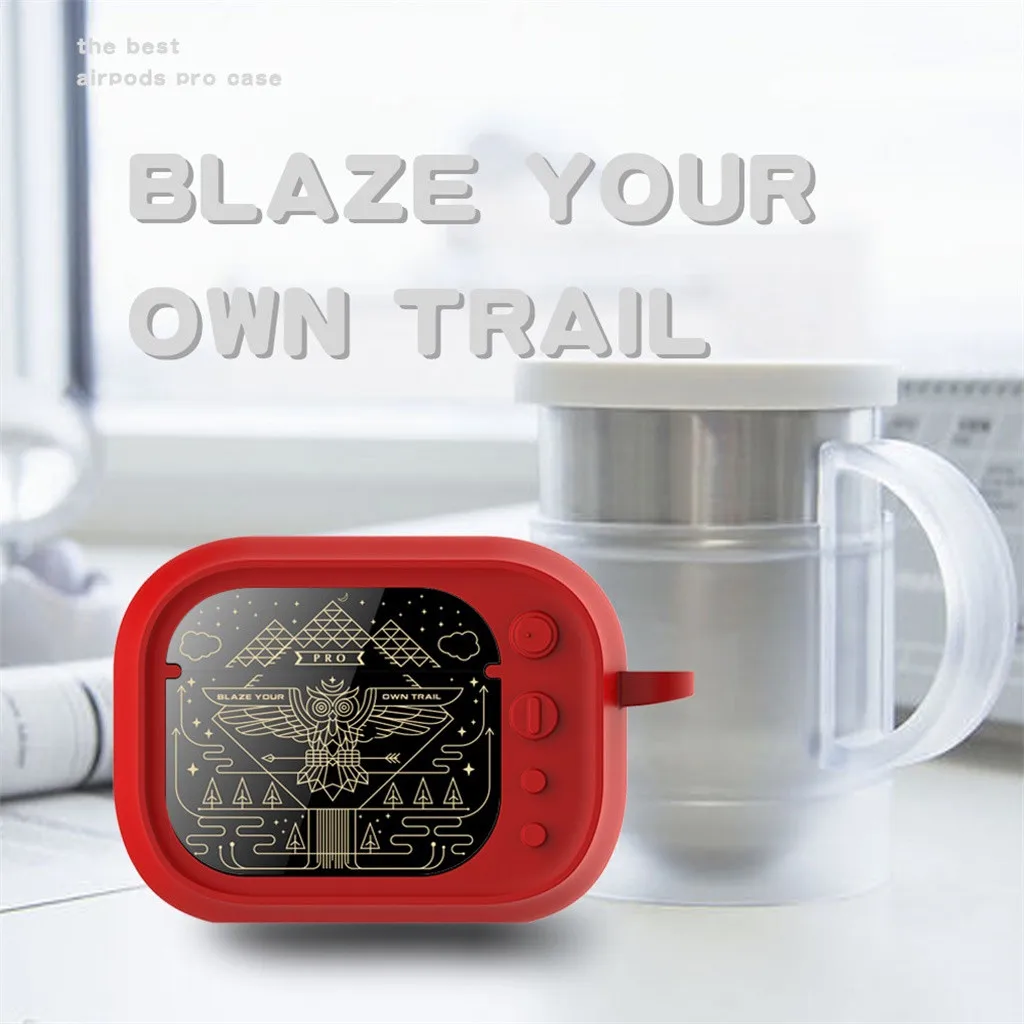 Наушники покрывающие Мультяшные ТВ наушники силиконовый защитный чехол для Airpods