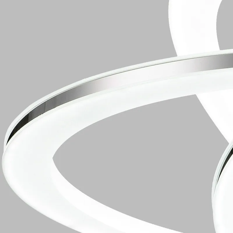 Dragonscence современный Лофт Люстра светодиодный круг кольцо LED подвесная люстра