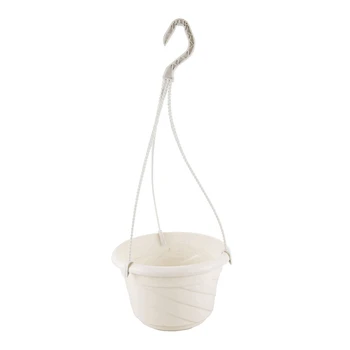 

Hanging Flower Plant Pot Chain Basket Planter Holder Home Garden Balcony Decoration White