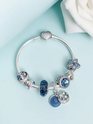 

Keris Store High Quality 1:1 100%925 Sterling Silver Star Fairy Tale Star Design Bracelet Free Shipping
