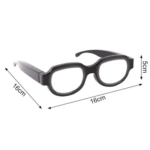 Anime Spoof Glasses Fashion Men Women Anti-break LED Light Luminous White Cosplay Eyewear Party Prop for Party светящиеся очки 5