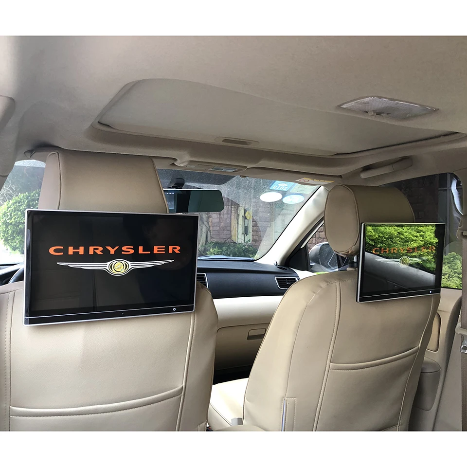 Автомобильный подголовник с монитором 12 5 дюймов 4K 1080P Android 9 0 HDMI Bluetooth для Chrysler Grand