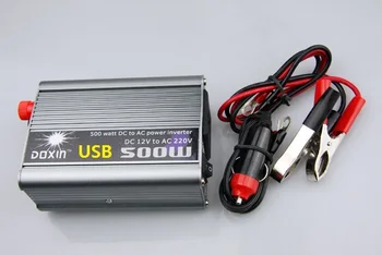 

500W Car Power Inverter DC 12V to AC 220V with USB mobile charger port Portable Voltage Transformer