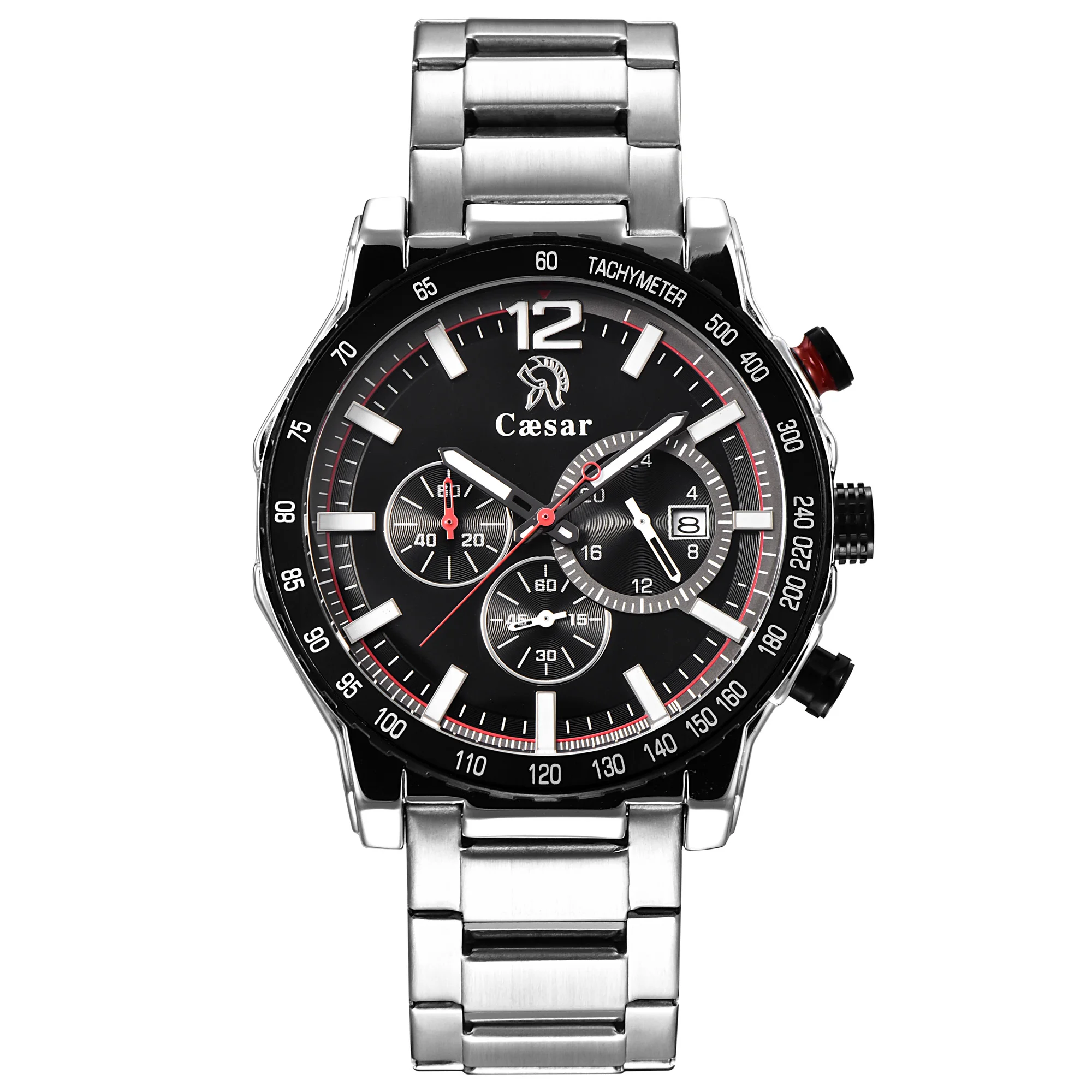 Черные военные Кварцевые водонепроницаемые мужские спортивные часы с