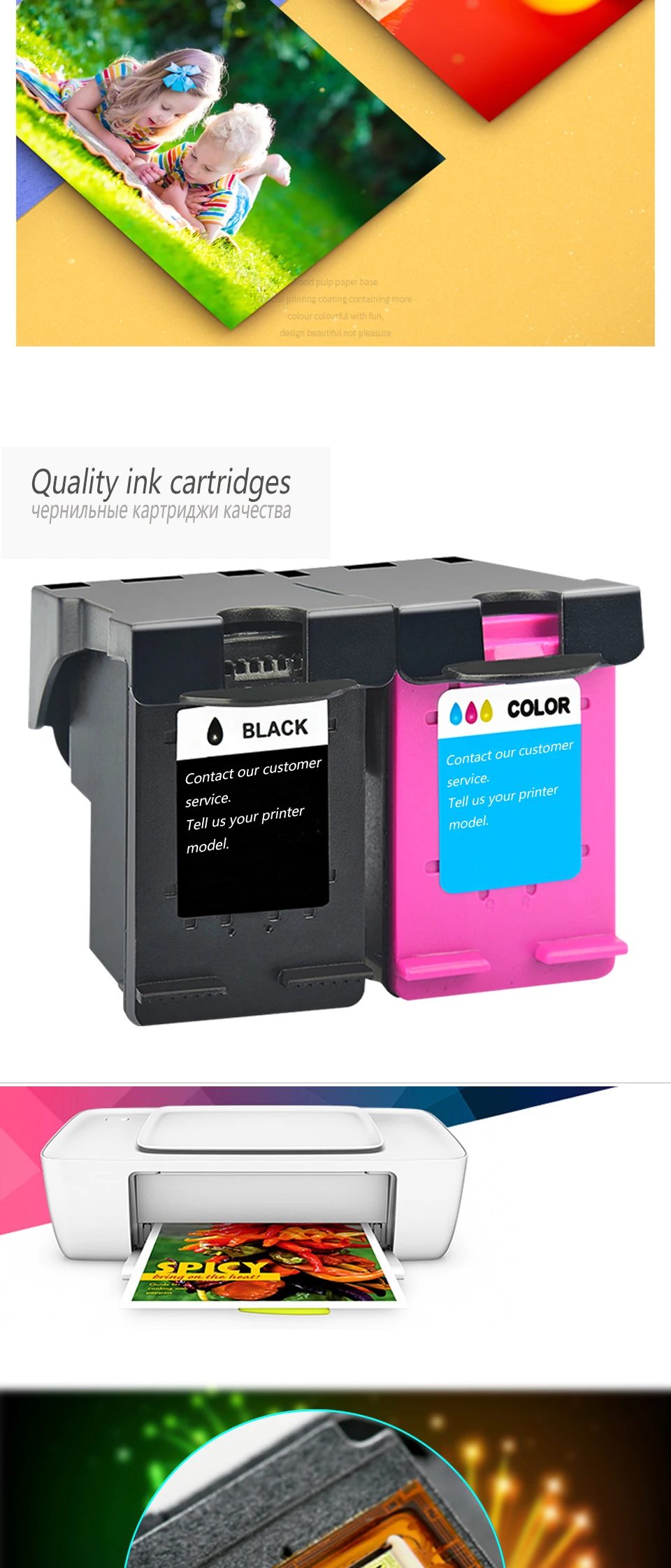 Recarga de Cartuchos de Tinta Compatíveis para hp Ciss Dmyon Officejet 200c 250c 258 5740 5741 5742 5743 5744 5745 5746 8040 8045 62 200 4 sistema de fornecimento contínuo de tintas