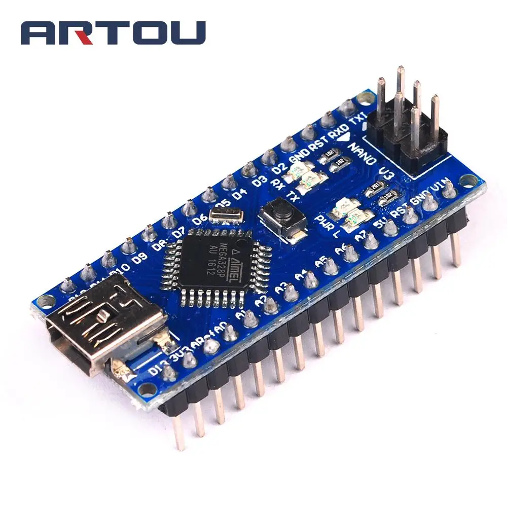 Nano Mini USB с Загрузчиком совместимый контроллер 3 0 CH340 драйвер 16 МГц v3.0 ATMEGA328P/168P для