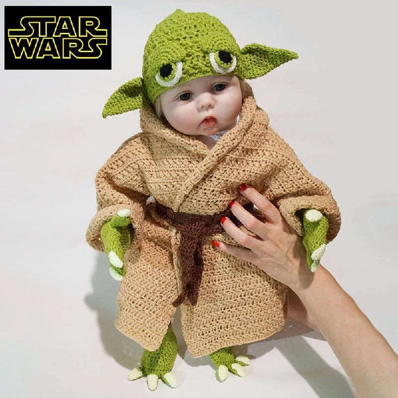 5 Stks/set Nieuwe Baby Yoda Kleding Set Gehaakte Yoda Kostuum Pasgeboren Baby Yoda Fotografie Kleding Voor Baby| | AliExpress