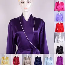 Женский халат из шелка тутового шелка 16 мм женские длинные халаты пижамы женские s банный халат атласный пижамы атласные халаты Ailisilk