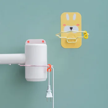 

Wall-Mounted Hair Dryer Holder Bathroom Supplies High Quality Bathroom Shelf Storage Hairdryer Holder Rack Organizer Hairdryer