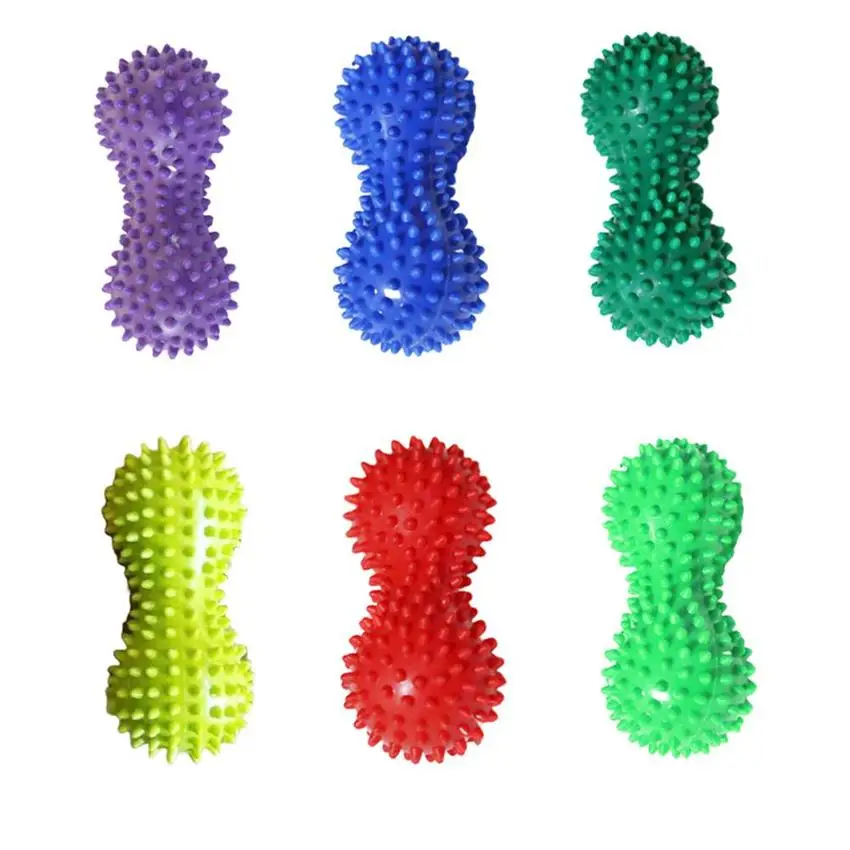 7cm Peanut Shaped Massage Ball PVC Stress Foot MassagerFor Body Exercise Therapy