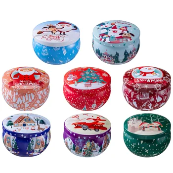 

8pcs Smokeless Scented Candle Christmas Aromatherapy Candle Random Pattern