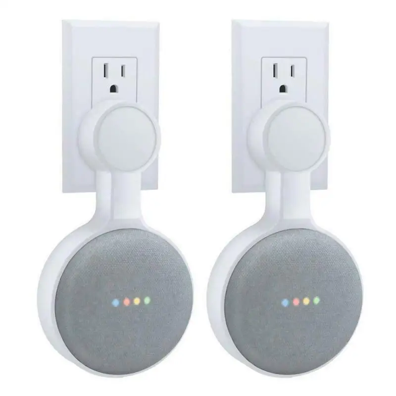 1 шт. розетка настенное крепление Стенд Вешалка держатель для Google Home Мини голосовой помощник умный дом автоматизация США/ЕС/AU разъем - Цвет: White 2pc