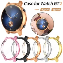 Para huawei relógio gt 2 42mm 46mm 2e caso tpu protetor de tela capa para gt2 pro assista resistente a riscos escudo acessórios para carros