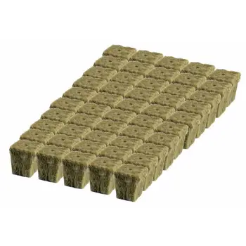 

50pcs a sheet Soilles Plantin Sponge planting grow Grodan Starter Cubes rockwool media Spread Cloning Rock wool Cubes