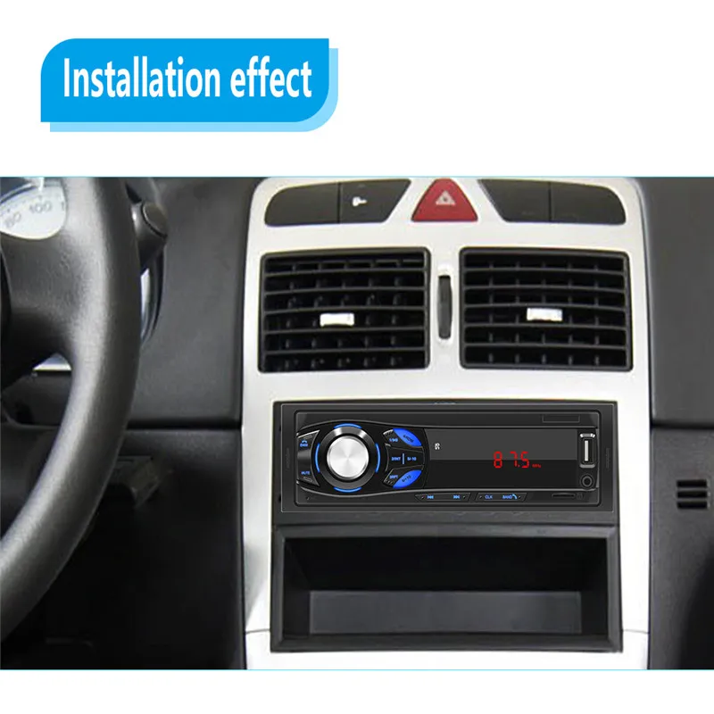 Autoradio Car Radio Stereo Bluetooth FM Aux Input Wireless Audio Receiver TF USB 12V In-dash 1 din Audio MP3 Multimedia Player