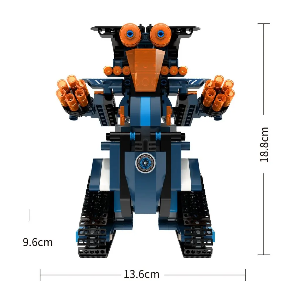 392 шт. M1 4CH пульт дистанционного управления DIY RC строительные блоки робот игрушки творческие кирпичи с 360 вращаться на месте для подарка детям