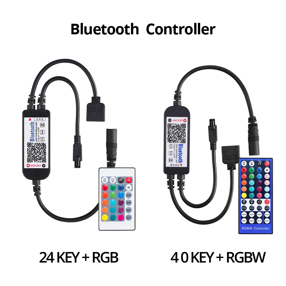 5 24 в умный светодиодный RGB RGBW Bluetooth контроллер USB 40 ключ ИК пульт дистанционного