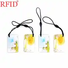 UID S50 1K 13,56 mhz сменный NFC Перезаписываемый RFID жетон Брелок водонепроницаемый брелок для ключей для контроля доступа