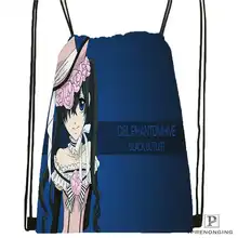 Custom Ciel. Phantomhive. full.@ 02 походная сумка на шнурке милый рюкзак для детей(черная спинка) 31x40 см#180611-01-07